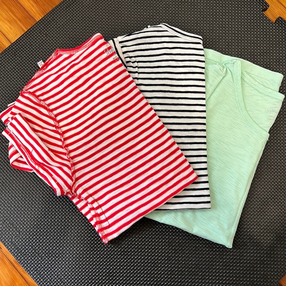 Three J Crew Tee shirts